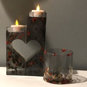 2-piece love-inspired tea light holder (made to order)